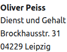 Impressum, Dienst und Gehalt